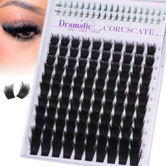 CORUSCATE lash clusters with spikes and bottom lashes for a bold, salon-inspired finish.
