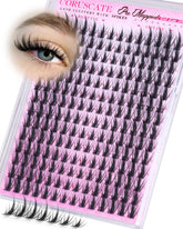 CORUSCATE Manga Lash Clusters inner-10mm close-up for natural inner corner lift.