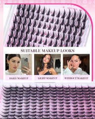 CORUSCATE Manga Lash Clusters second-outer-16mm creates dramatic lift and iconic spike effect.