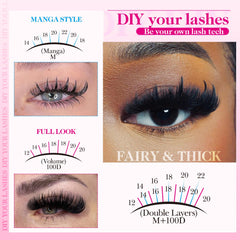 CORUSCATE Spike lashes 13-21mm ideal for layered looks