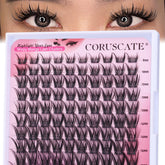 CORUSCATE wispy lash clusters 8-16mm provide natural volume for daily eye looks.
