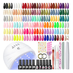 COSCELIA gel nail kit with UV light front view for salon-quality home nails.