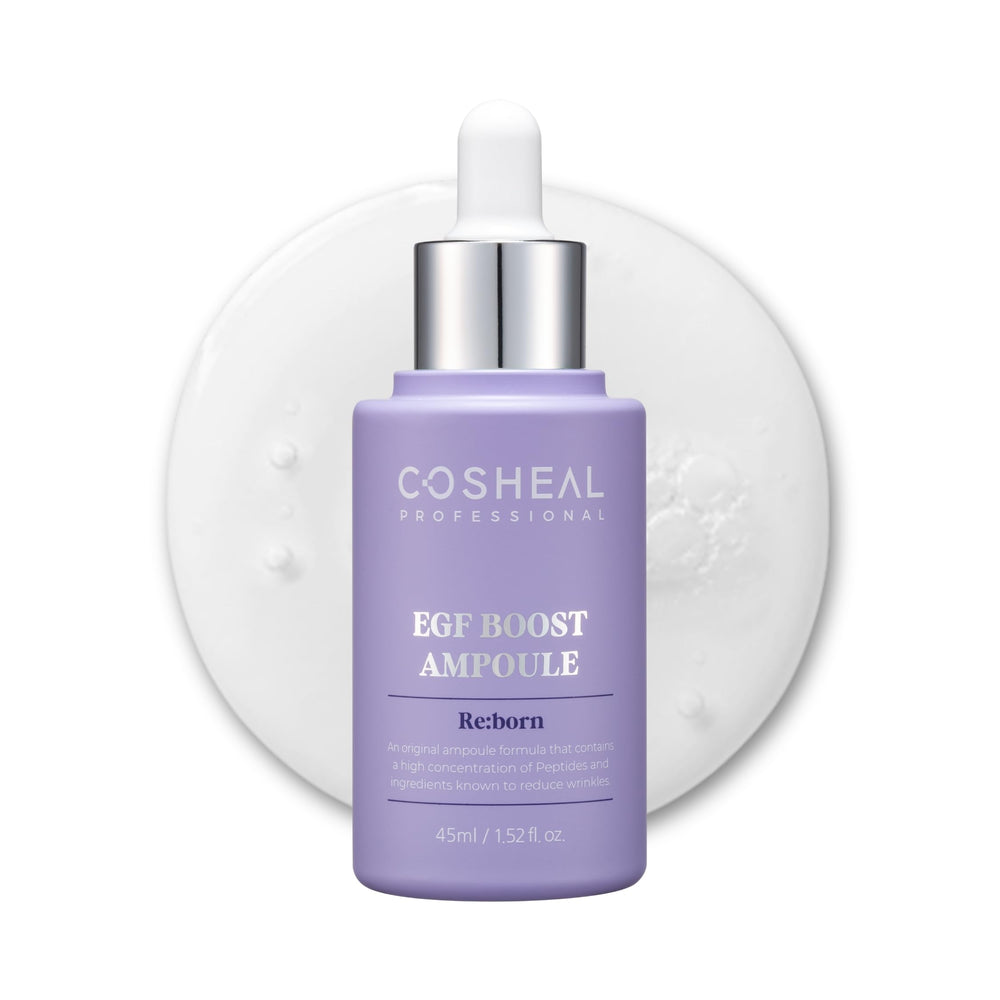 COSHEAL EGF Boost Ampoule bottle for at-home anti-aging rejuvenation.