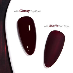 COSMOO swatch reveals rich pigment and matte finish.