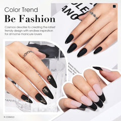 COSMOO water and dirt-resistant matte coating on nails.