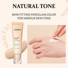 COSNORI Your Skin Dress Tone Up Base absorbed oil for a soft matte look
