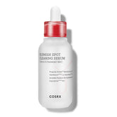 COSRX AC Collection blemish spot clearing serum bottle with pump for quick, lightweight application.