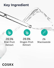 COSRX serum texture close-up reveals a light, watery consistency