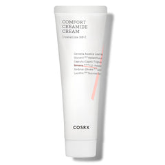 COSRX Balancium Comfort Ceramide Cream bottle with pump for easy hydration application.