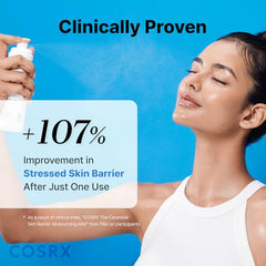 COSRX Barrier Cream Face Mist after cleansing offers instant hydration.