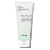 COSRX Pure Fit Cica Creamy Foam Cleanser bottle, gentle cleansing for sensitive skin