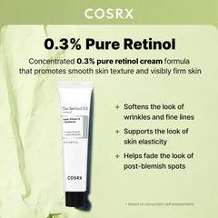 Texture swatch of COSRX Retinol 0.3% Cream demonstrates creamy glide.