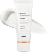 COSRX Vitamin E Sunscreen bottle front view for daily sun protection