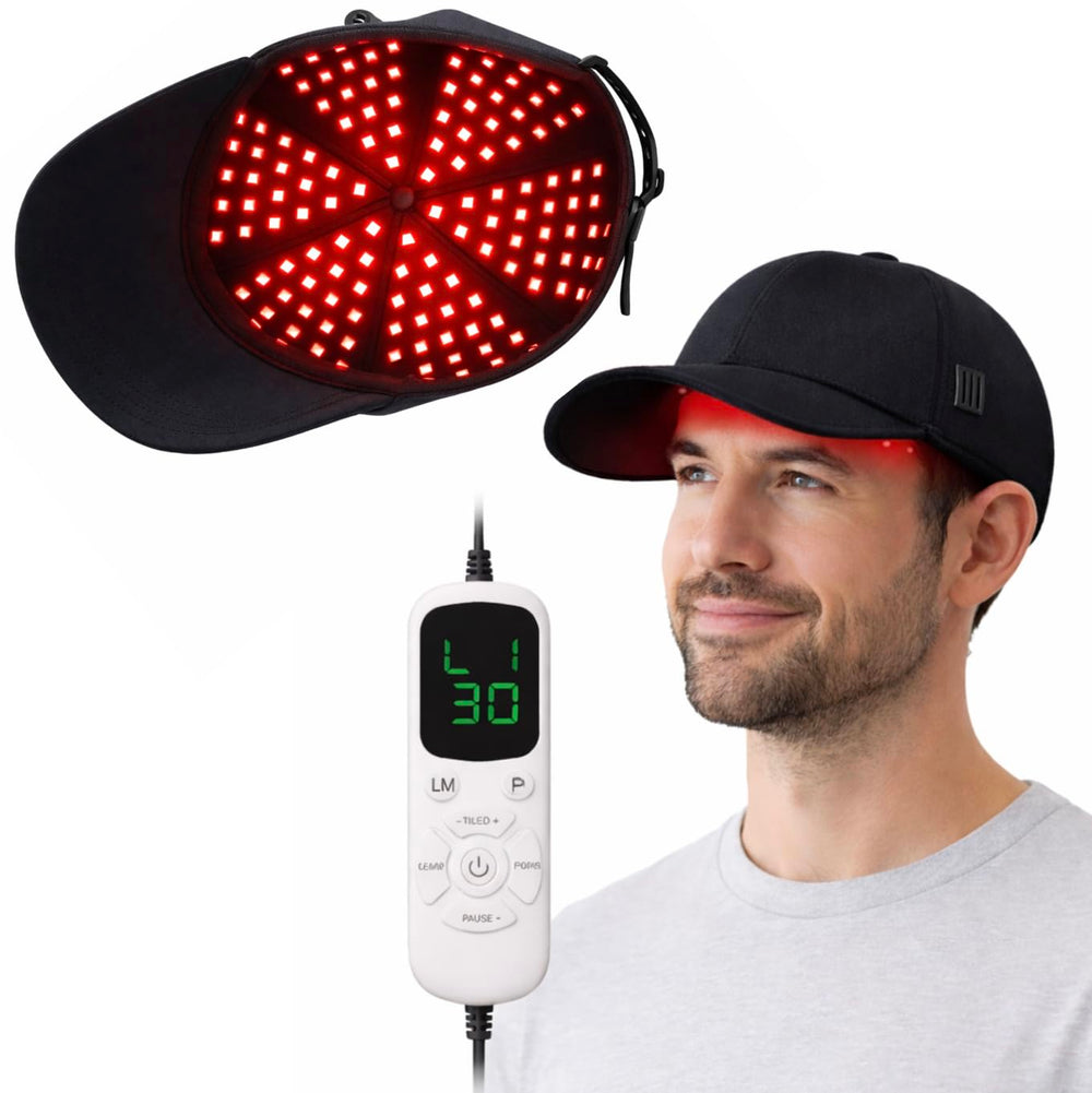 COSTAPARTAY red light cap front view for at-home scalp care sessions.