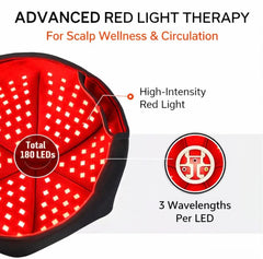 COSTAPARTAY red light cap side view for comfortable daily wear.