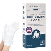 Cottonnerie Original cotton gloves sleeping for overnight moisture, soft and breathable texture