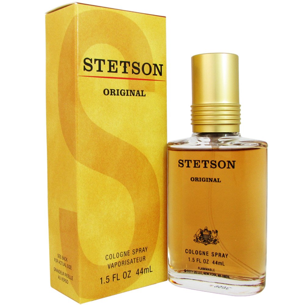Coty Stetson for Men bottle in 1.5 oz, ideal for daily wear.