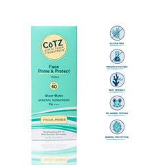 CoTZ Face Prime & Protect with matte finish for makeup-ready skin