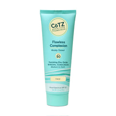 CoTZ Flawless Complexion Richly Tinted bottle for natural, even skin tone.
