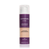 COVERGIRL Advanced Radiance Foundation Natural Ivory bottle front showing radiant coverage