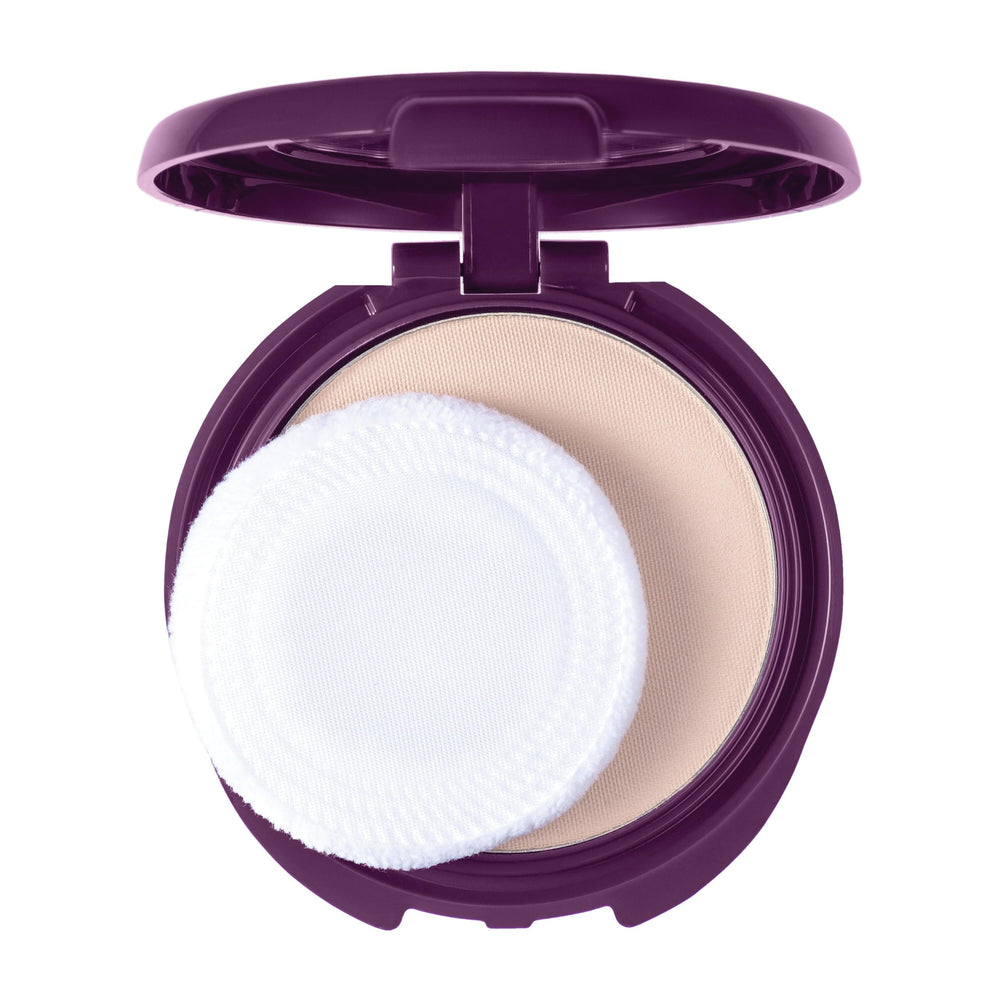 CoverGirl Advanced Radiance pressed powder Natural compact close-up for radiant, even skin.
