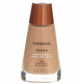 CoverGirl Clean Liquid Makeup Creamy Beige 150 swatch shows natural finish.