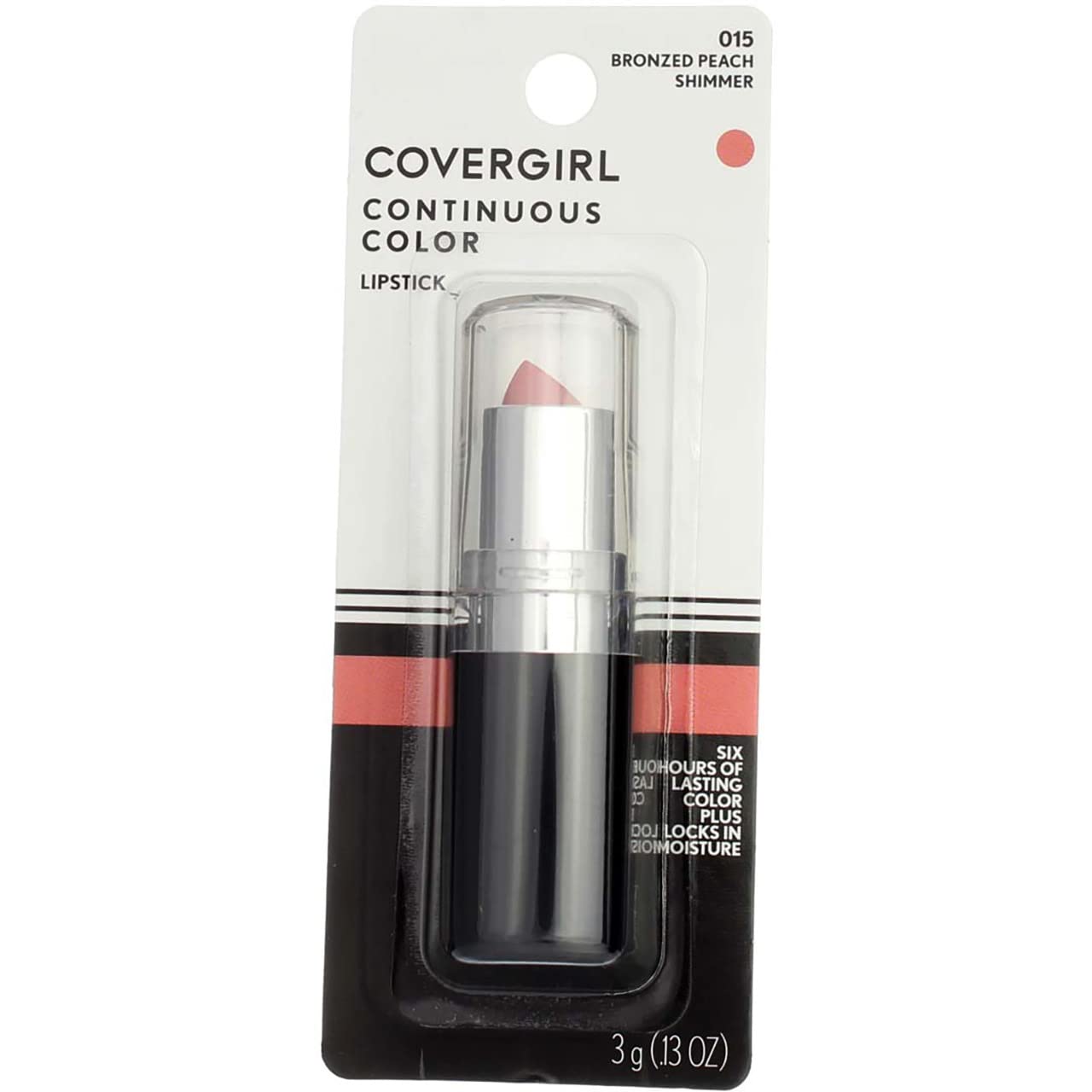 CoverGirl Bronzed Peach swatch showing soft color and moisture.