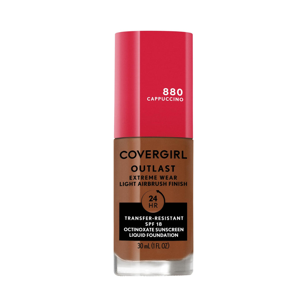 Covergirl Outlast Extreme Wear bottle—easy, long-lasting base for all-day coverage.