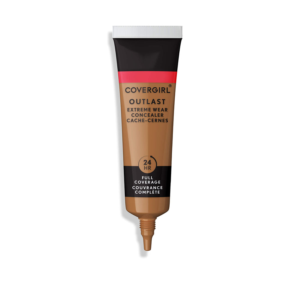 CoverGirl Outlast Extreme Wear Concealer Toasted Almond 870 tube delivers full-coverage blemish concealment