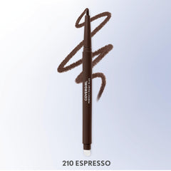 Self-sharpening feature of CoverGirl Espresso eyeliner maintaining a crisp edge.