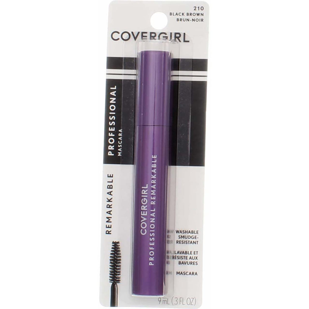 CoverGirl Professional Remarkable Mascara bottle close-up shows sleek design for everyday use