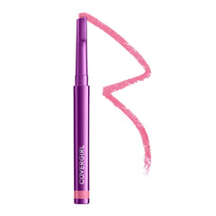 CoverGirl Simply Ageless Lip Flip Liner Amazing Petal swatch shows rich color and smooth glide.