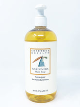 Crabtree & Evelyn Gardeners hand soap bottle with pump for easy everyday cleansing.