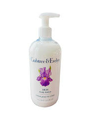 Crabtree & Evelyn Iris bath set duo packaging showing gel and lotion.