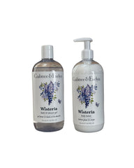 Crabtree & Evelyn Wisteria shower gel bottle for a fresh cleanse suitable for all skin types