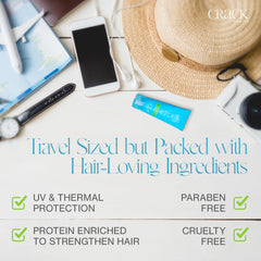 Crack Hair Fix application on damp hair for quick shine.