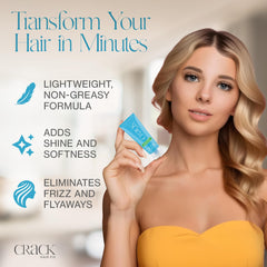 Crack Hair Fix heat protection during blow-drying and styling.
