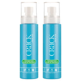 Crack Hair Fix Mist Spray bottle applying moisture to dry strands for shine