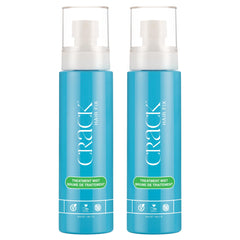 Crack Hair Fix Mist Spray bottle applying moisture to dry strands for shine