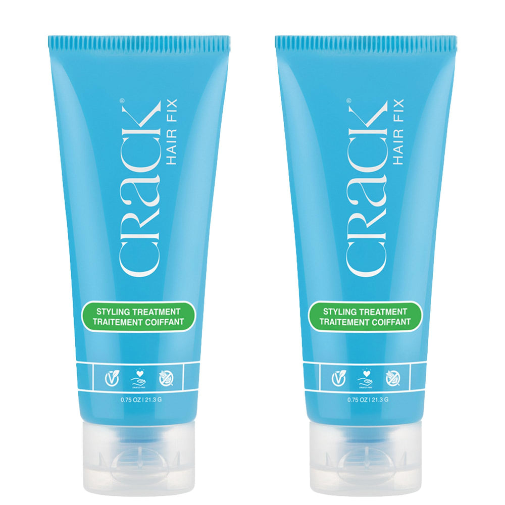 Crack Hair Fix trial cream bottle for sleek, frizz-free results.