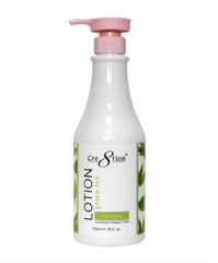 Cre8tion Spa Hand and Body Lotion green tea bottle for lasting moisture.