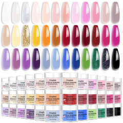Creaglam 36-color nail powder set offers an expansive palette for flawless designs at home