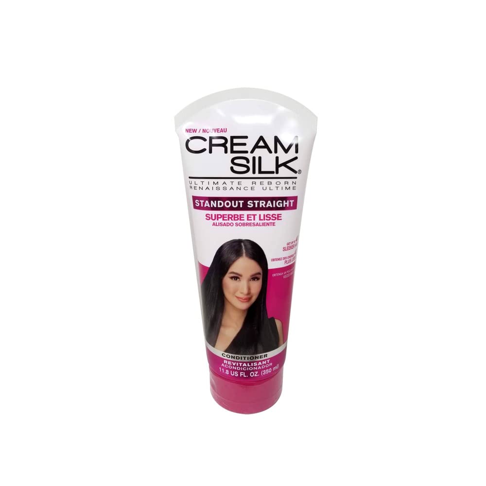 Cream Silk Standout Straight bottle 350ml showcasing silky smooth shine and frizz control.