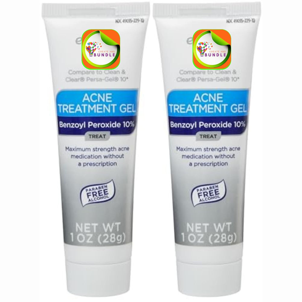Create and Bundle Equate 2-Pack box and tubes for on-the-go acne relief.