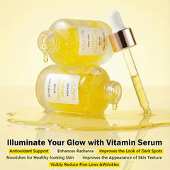 Createreedo vitamin c serum being applied, showing quick absorption and light hydration.