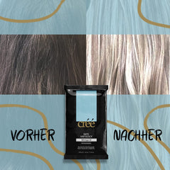 Créé Cree hair bleaching cream tube ready for professional application.