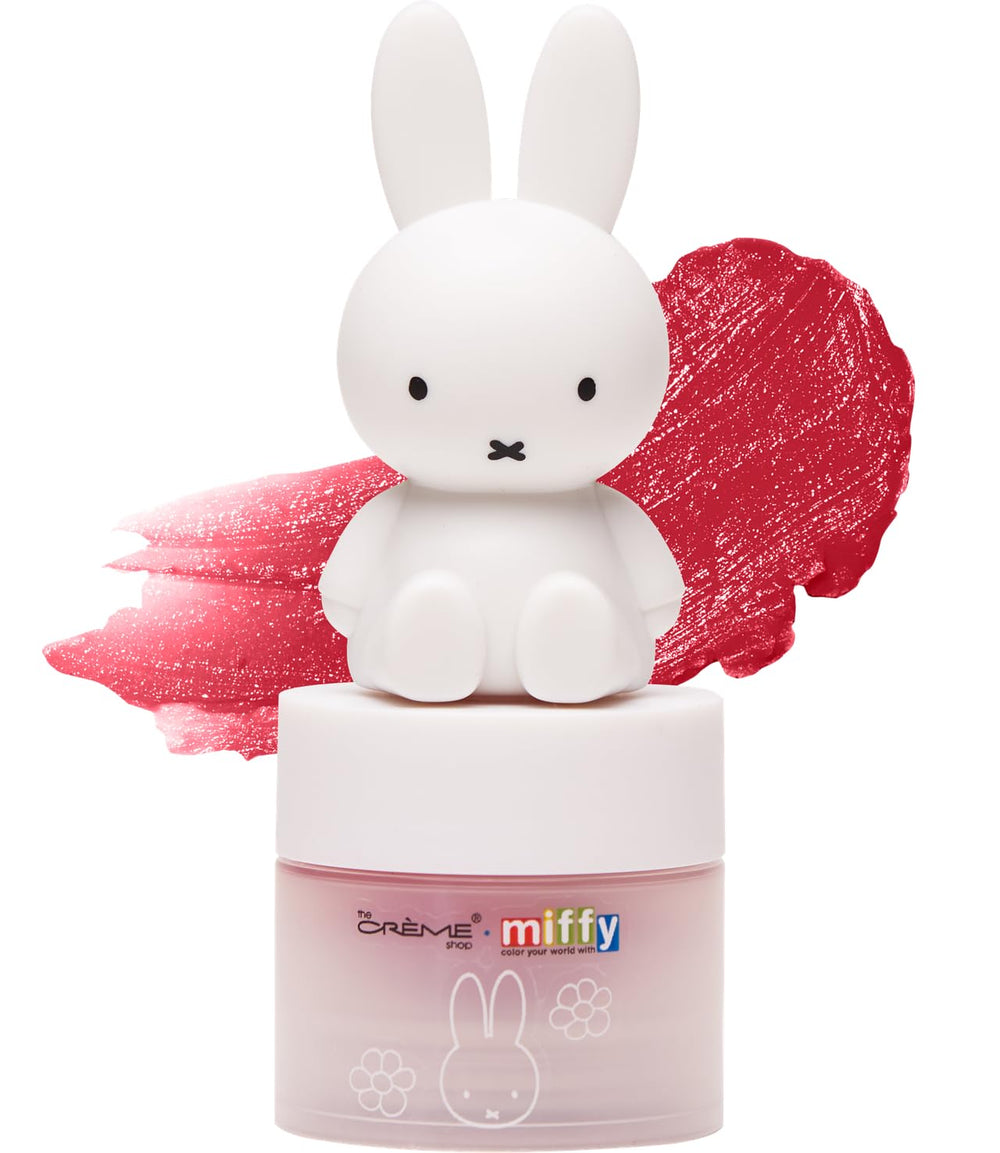 The Crème Shop Miffy lip balm cap showcases playful branding and portability for on-the-go hydration.