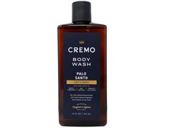 Cremo Italian Bergamot body wash bottle delivering bright, fresh scent to start your day.