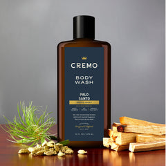 Cremo Reserve Collection Palo Santo pour demonstrates smooth dispensing and evolving aroma.
