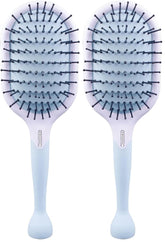 Cricket Friction Free Paddle Brush detangles long hair with less pulling.